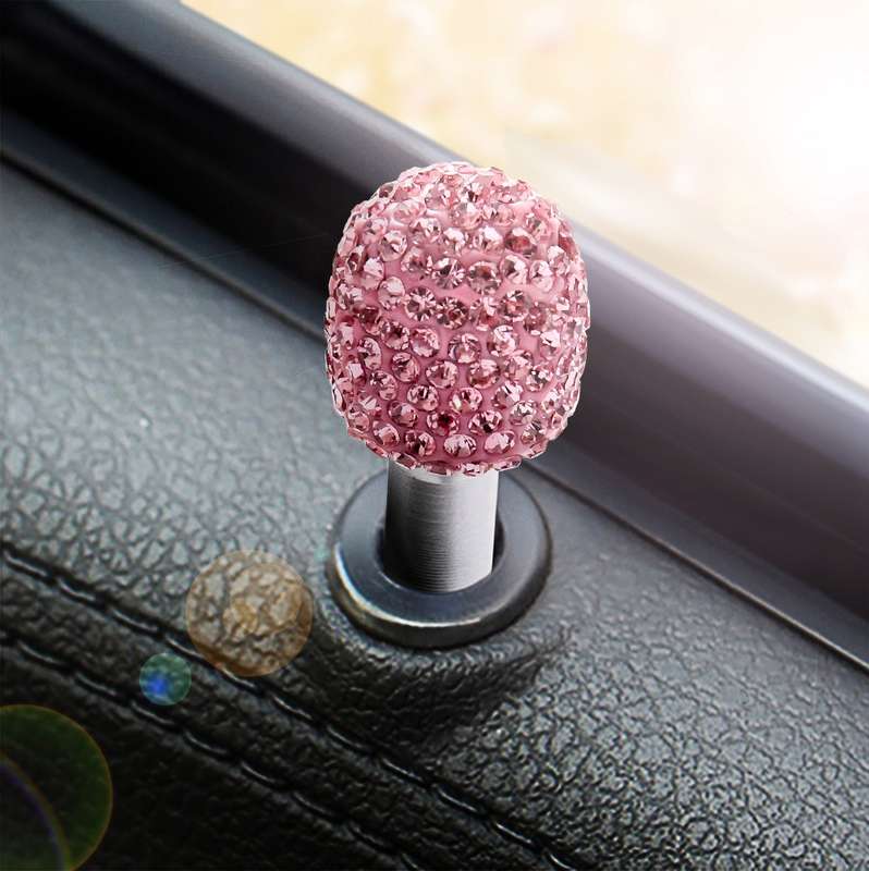 Crystal Car Aluminium Alloy Door Lock Modified Decoration (Colour)