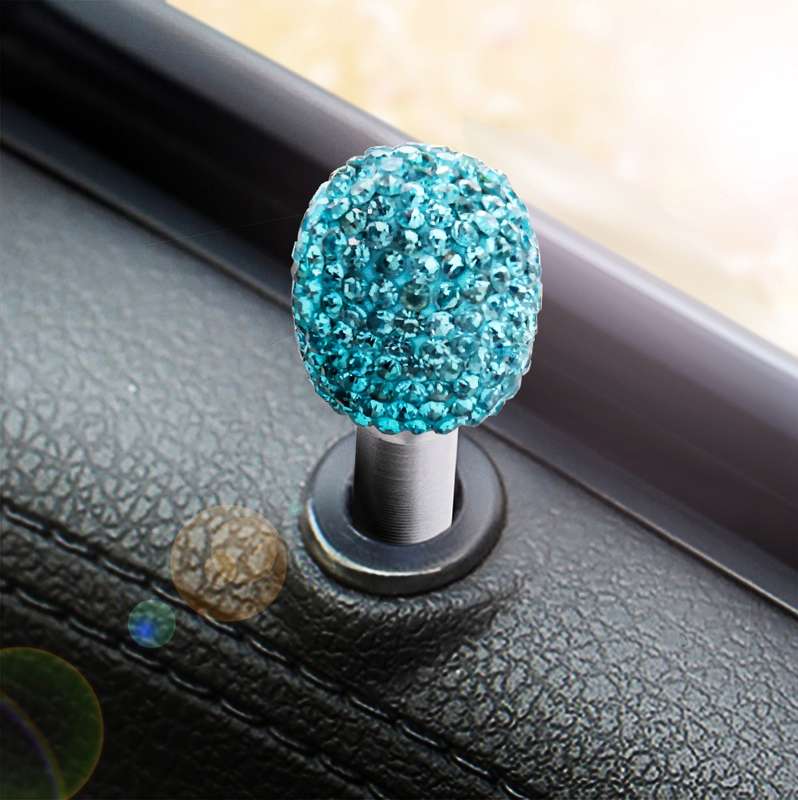 Crystal Car Aluminium Alloy Door Lock Modified Decoration (Colour)
