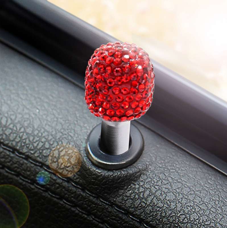 Crystal Car Aluminium Alloy Door Lock Modified Decoration (Colour)