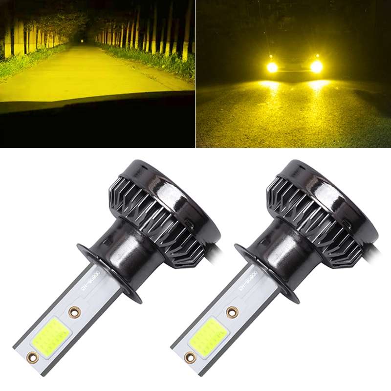 2 PCS H3 DC9-36V / 36W / 8000K / 6000LM IP68 Car / Motorcycle Mini COB LED Headlight Lamps / Fog Lig