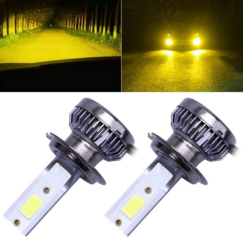 2 PCS H7 DC9-36V / 36W / 8000K / 6000LM IP68 Car / Motorcycle Mini COB LED Headlight Lamps / Fog Lig