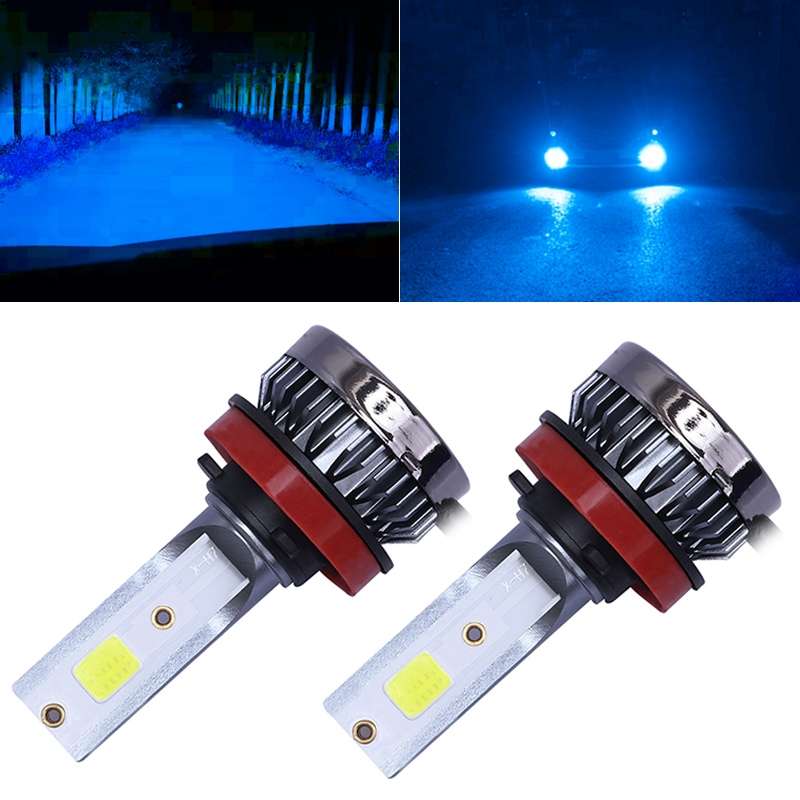 2 PCS H11 DC9-36V / 36W / 8000K / 6000LM IP68 Car / Motorcycle Mini COB LED Headlight Lamps / Fog Li