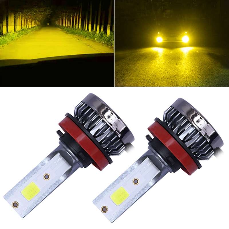 2 PCS H11 DC9-36V / 36W / 8000K / 6000LM IP68 Car / Motorcycle Mini COB LED Headlight Lamps / Fog Li