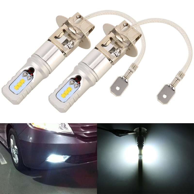 2 PCS H3 DC12V / 4.5W / 6000K / 360LM Car LED Fog Light with 6 CSP Lamp Beads, White Light (Black)