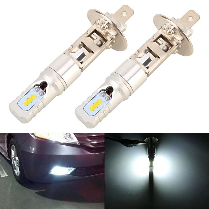 2 PCS H1 DC12V / 4.5W / 6000K / 360LM Car LED Fog Light with 6 CSP Lamp Beads, White Light (Black)