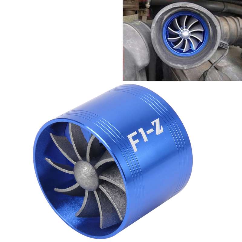Car Stainless Universal Supercharger F1-Z Single Side Turbine Air Intake Fuel Saver Turbo Turboing C