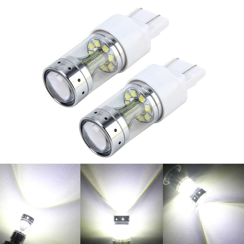 2 PCS 7443 60W Car Auto Brake Light with 12 XB-D Lamps, DC 12V(White Light)