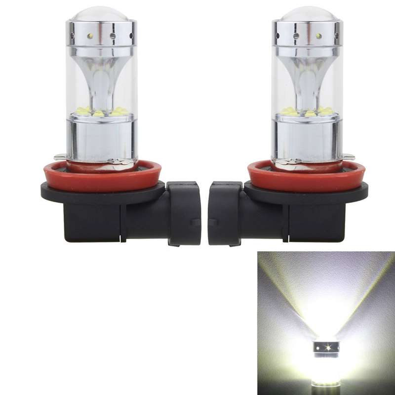 2 PCS H8/H11 60W 1200 LM 6000K Car Fog Lights with 12 XB-D LED Lamps, DC 12V (White Light)