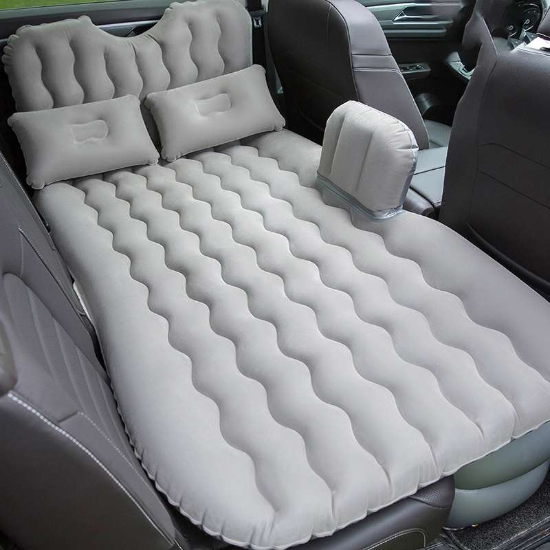 Universal Car Travel Inflatable Mattress Air Bed Camping Back Seat Couch, Size: 90 x 135cm(Beige)
