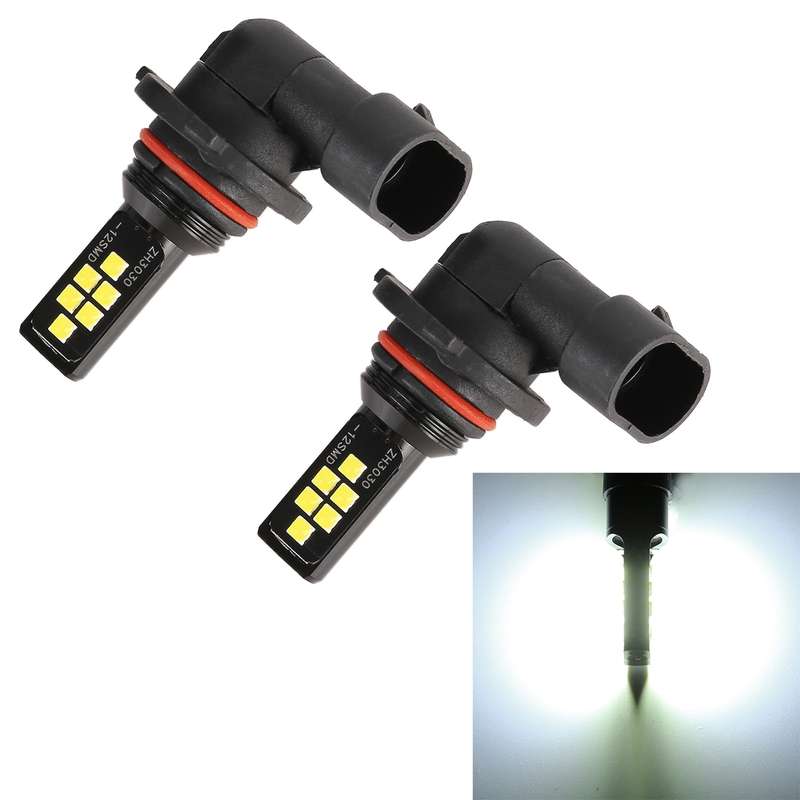 2 PCS 9006 DC9-16V / 3.5W / 6000K / 320LM Car Auto Fog Light 12LEDs SMD-ZH3030 Lamps, with Constant