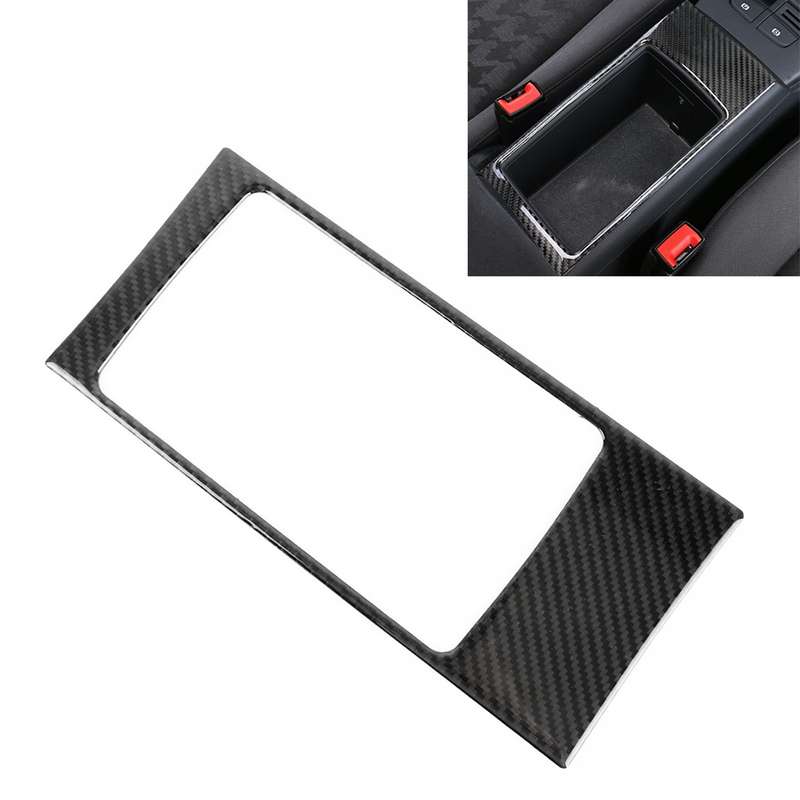 Car Carbon Fiber Storage Box Decorative Panel for Audi A3 2014-2018