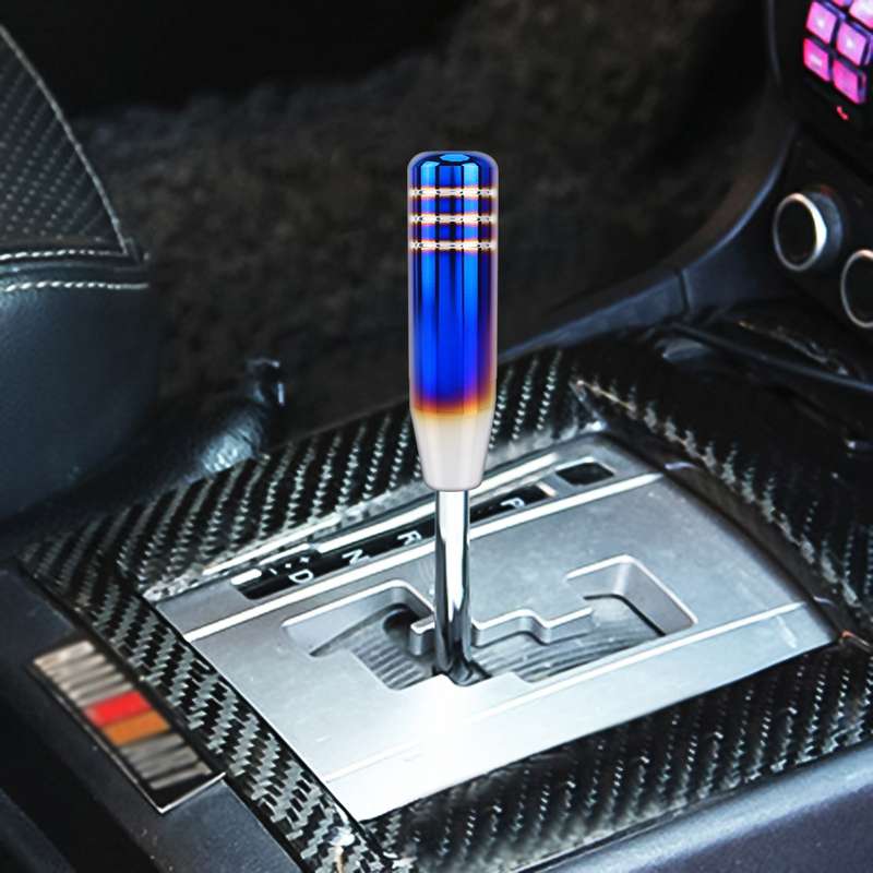 Universal Long Strip Shape Car Gear Shift Knob Modified Shifter Lever Knob, Length: 13cm(Black)