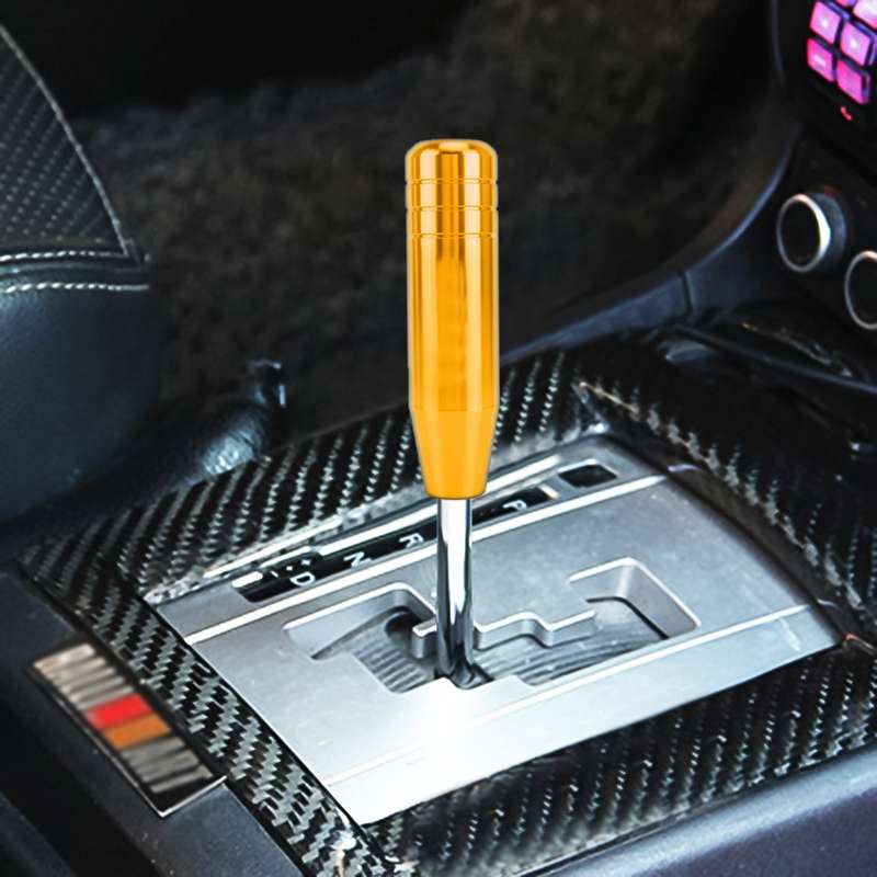 Universal Long Strip Shape Car Gear Shift Knob Modified Shifter Lever Knob, Length: 13cm(Black)