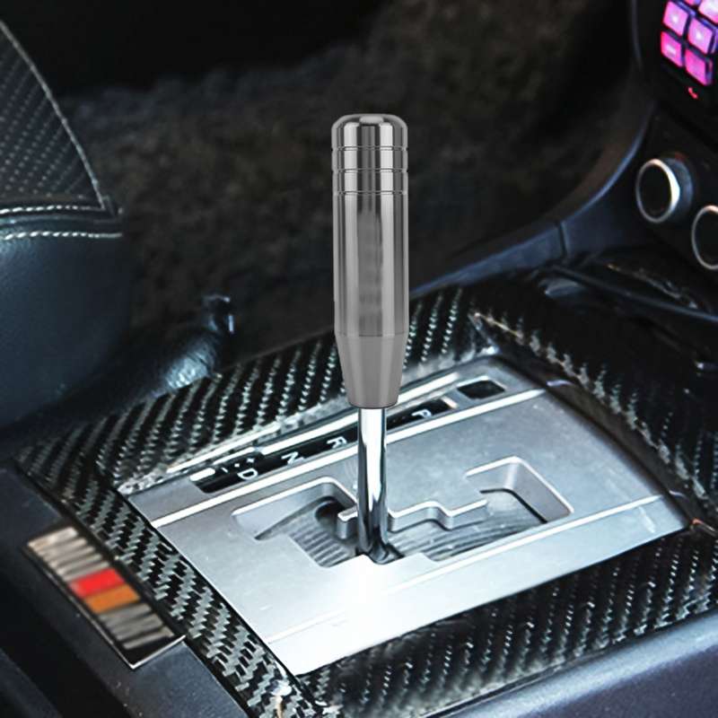 Universal Long Strip Shape Car Gear Shift Knob Modified Shifter Lever Knob, Length: 13cm(Black)