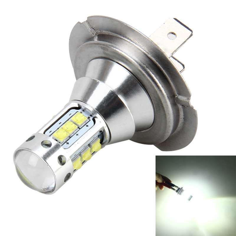 H7 50W 500 LM 6000K Car Fog Light with 16 Lamps, DC 12V-24V(White Light)