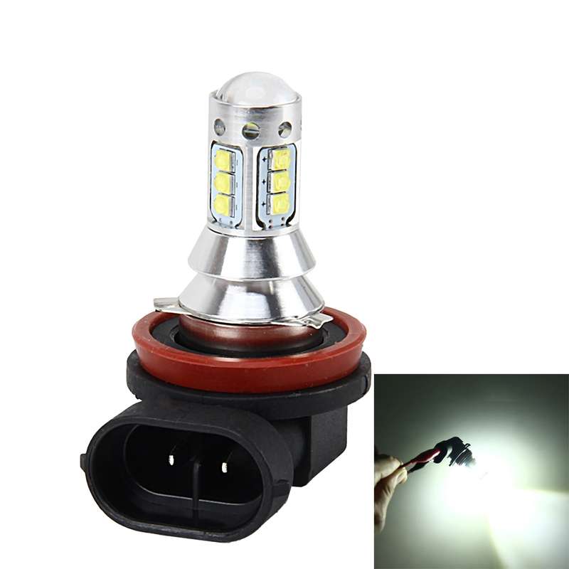 H11 50W 500 LM 6000K Car Fog Light with 16 Lamps, DC 12V-24V(White Light)