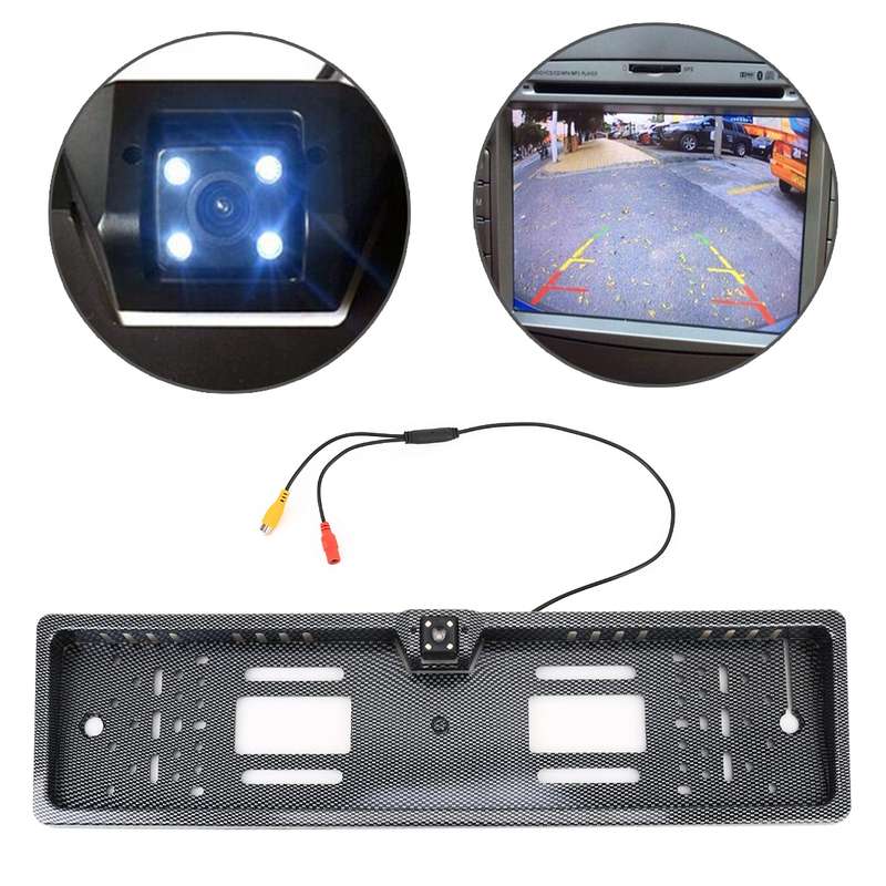 JX-9488 720x540 Effective Pixel NTSC 60HZ CMOS II Universal Waterproof Car Carbon Fiber Rear View Ba