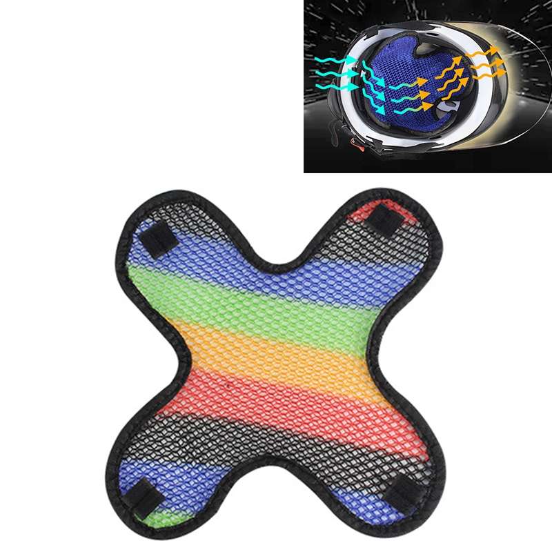 Motorcycle Helmet 3D Honeycomb Mesh Mat Heat-proof Breathable Pad(Black)