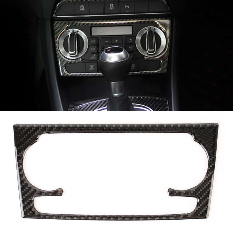Carbon Fibre Car Air Conditioning Switch Panel Decorative Sticker for Audi Q3 2013-2018