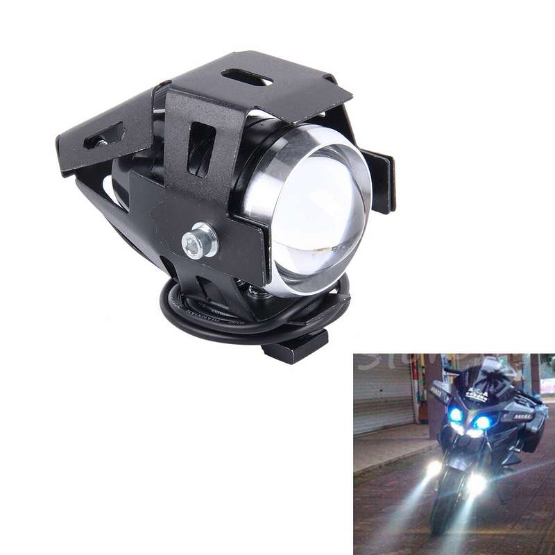 U5 10W 1000LM LED External Motorcycle Headlight Lamp, DC 12-80V(White Light)
