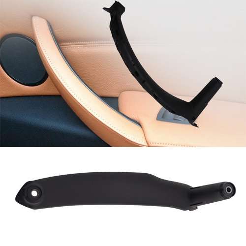Car Interior Left Handle Inner Door Armrest Panel Pull 51416969401 for BMW X5 / X6, Left Drive(Black