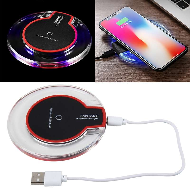 Safety Wireless and Limitless QI-standard Wireless Charger Fast Charging Charger with Micro USB Cabl
