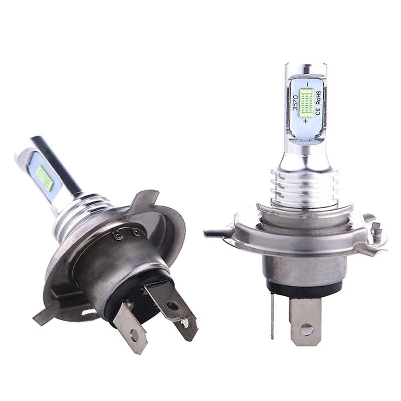 2 PCS H4 72W 1000LM 6000-6500K Super Bright White Light Car Fog LED Bulbs, DC 12-24V (Yellow Light)