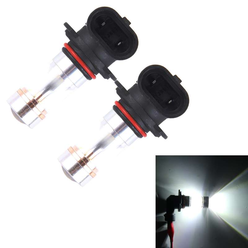 2 PCS 9006 350 LM 6000K 30W White Light 6 LED Car Fog Light Bulb, DC 12V