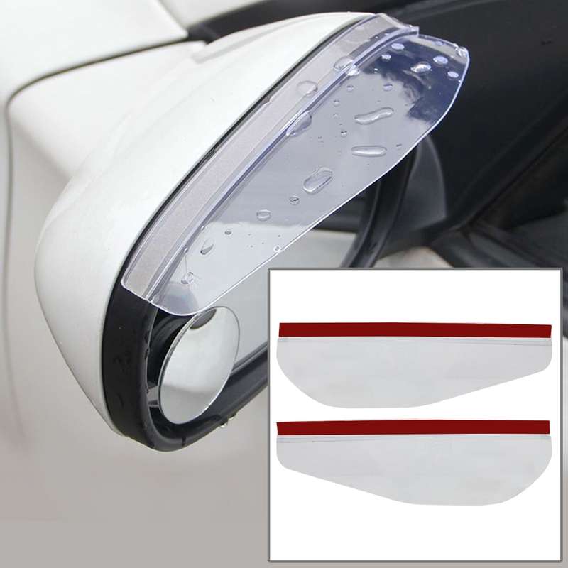 1 Pair Car Rearview Mirror Rain Blades Car Back Mirror Eyebrow Rain Cover Car Rearview Mirror Eyebro