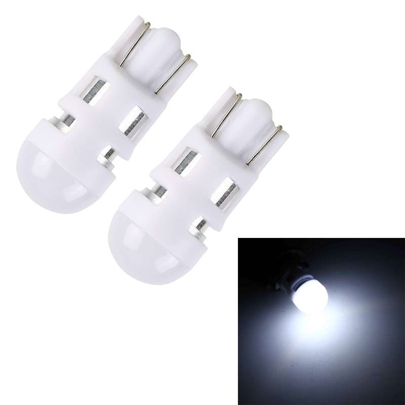 2 PCS T10 3W 200LM 6000K Car Clearance Lights Car Marker Light with 1 SMD-3030-LED Lamps, DC 12V(Whi