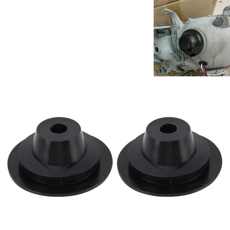 2 PCS Universal Car LED Headlight HID Xenon Lamp Silicone Dust Cover Seal Caps LED Headlight Seal Du