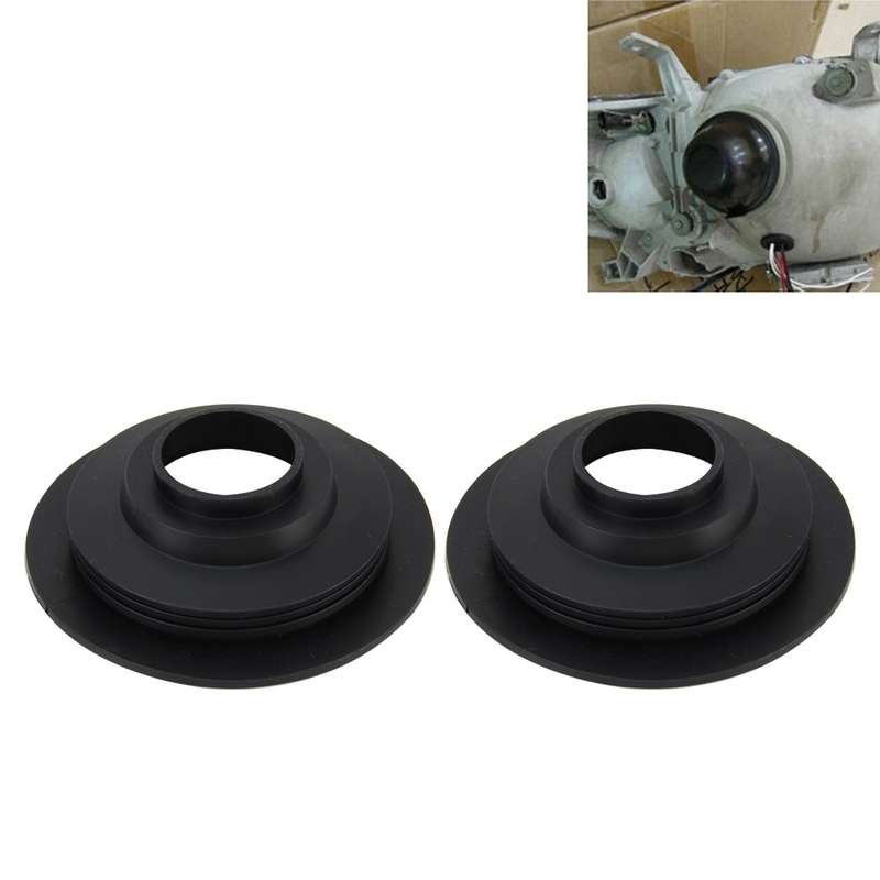 2 PCS Universal Car LED Headlight HID Xenon Lamp Silicone Dust Cover Seal Caps LED Headlight Seal Du