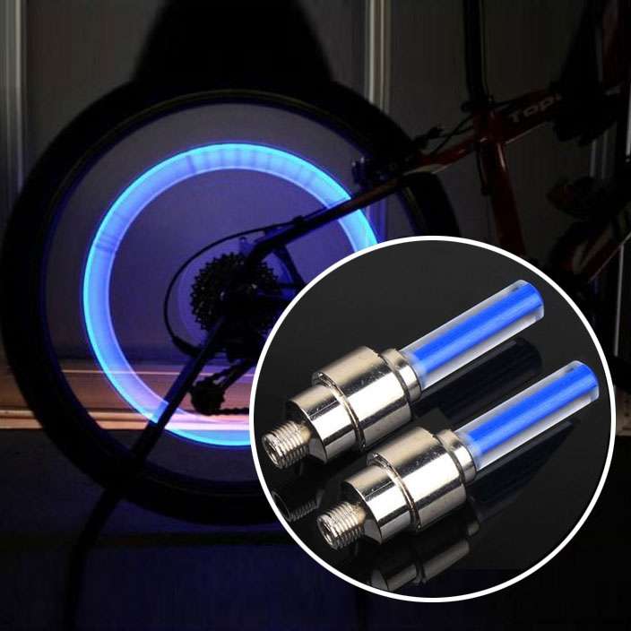 2 PCS Wheel Tyre Lamp With Battery for Car / Motorbike / Bike(Yellow Light)