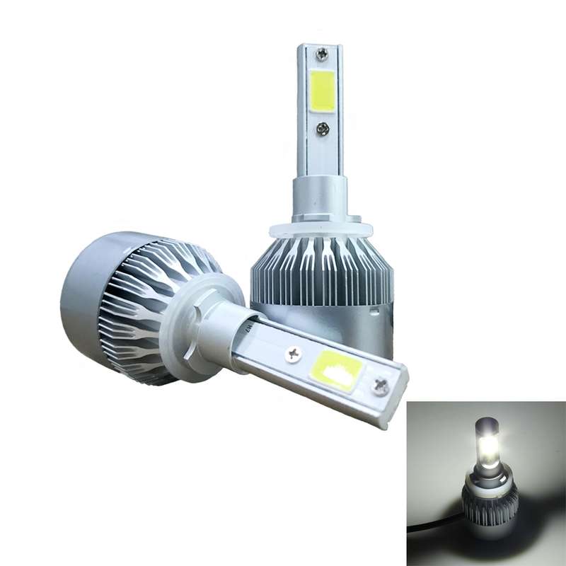 2pcs 880/881 18W 1800LM 6000K Waterproof IP68 Car Auto LED Headlight with 2 COB LED Lamps, DC 9-36V(