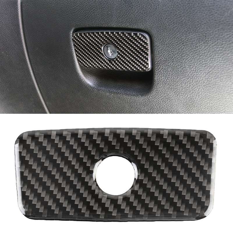Car Front Passenger Seat Storage Box Carbon Fiber Decorative Sticker for Jeep Grand Cherokee 2011-20