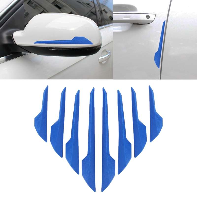 8 PCS Car Vehicle Door Side Guard Anti Crash Strip Exterior Avoid Bumps Collsion Impact Protector St