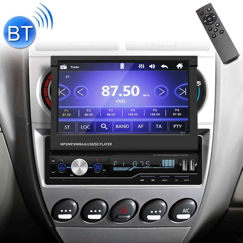 T100 7 inch HD Universal Car Radio Receiver MP5 Player, Support FM & AM & RDS & Bluetooth & Phone Li