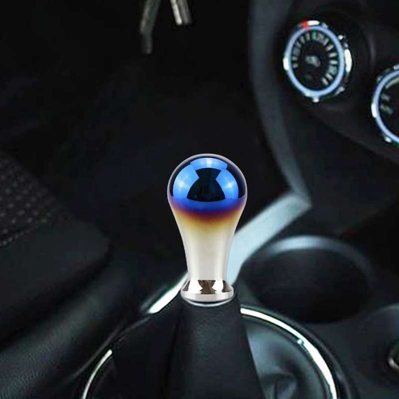 Universal Vehicle Car Blue Screwed Aluminum Alloy Gear Shifter Lever Manual Automatic Shift Knob Ada