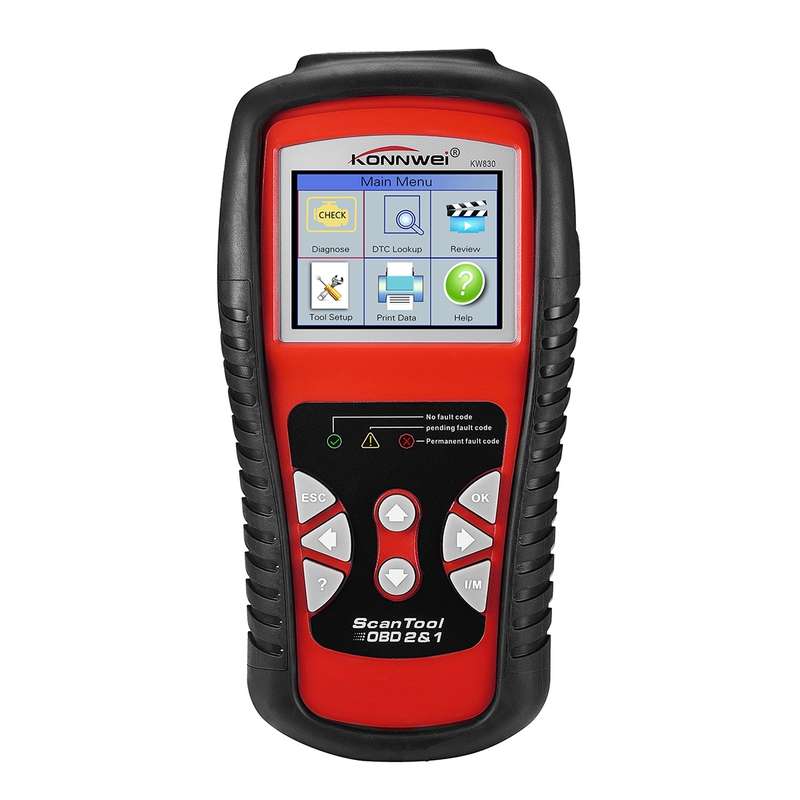 KONNWEI KW830 OBDII / CAN Car Auto Diagnostic Scan Tools Auto Scan Adapter Scan Tool Supports 8 La