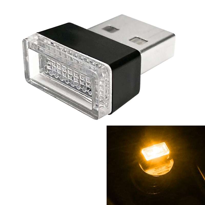 Universal PC Car USB LED Atmosphere Lights Emergency Lighting Decorative Lamp (Green Light)