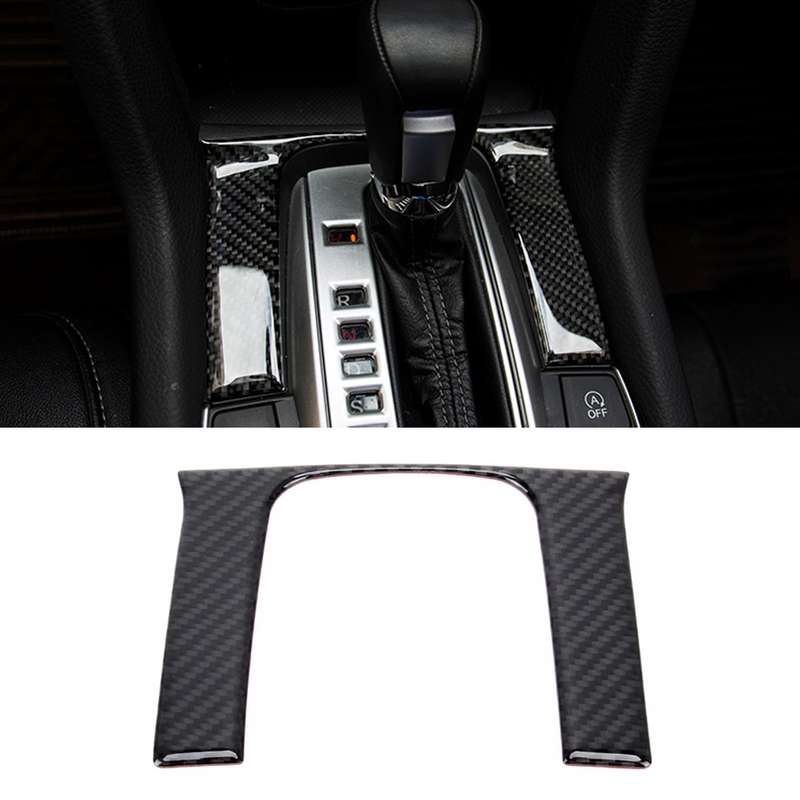 Carbon Fiber 3D DIY Shift Gear Panel Knob Cover Trim Decorative Sticker for Honda Civic 10th Gen 201