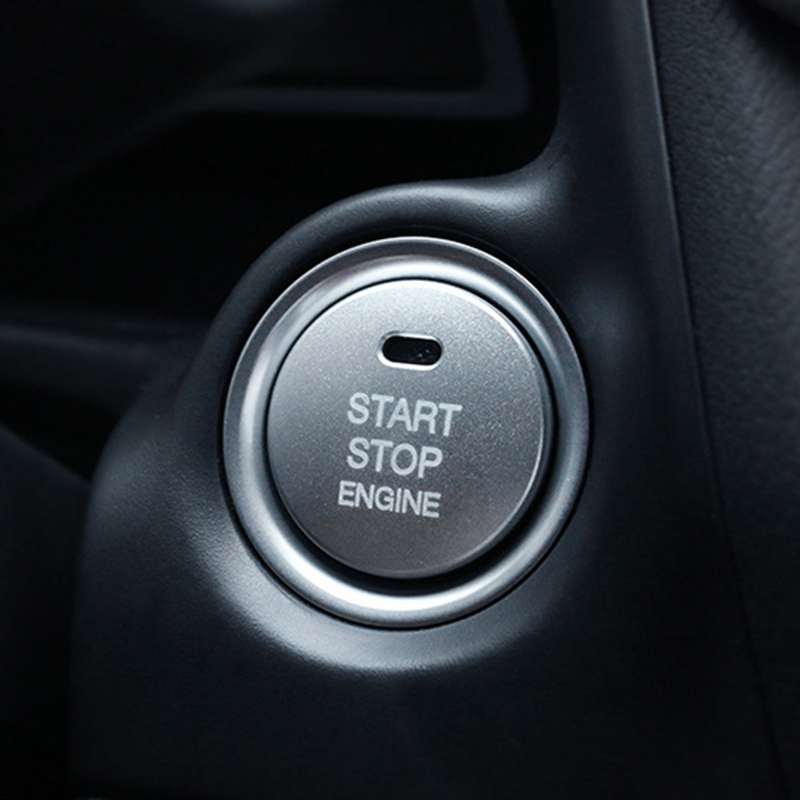 3D Aluminum Alloy Engine Start Stop Push Button Cover Trim Decorative Sticker for Mazda CX4 / CX5 /