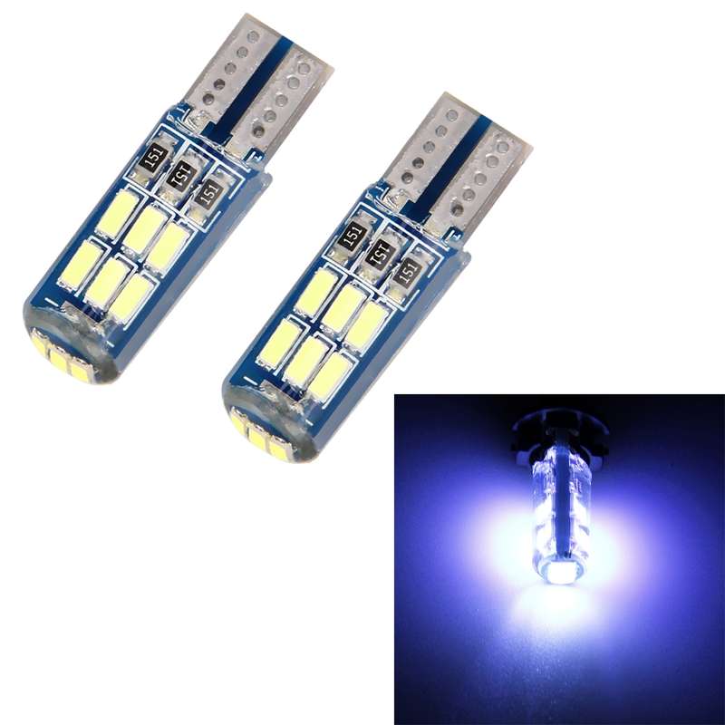 2 PCS T10/W5W/194/168/501 1.3W 9 LEDs SMD 4014 80 LM 7500K Car Reading Lamp Clearance Light, DC 12V(