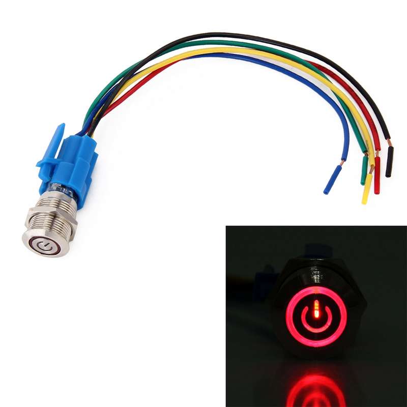 Five Plugs Car Power Switch with Cable, Cable Length: 18cm (Blue)