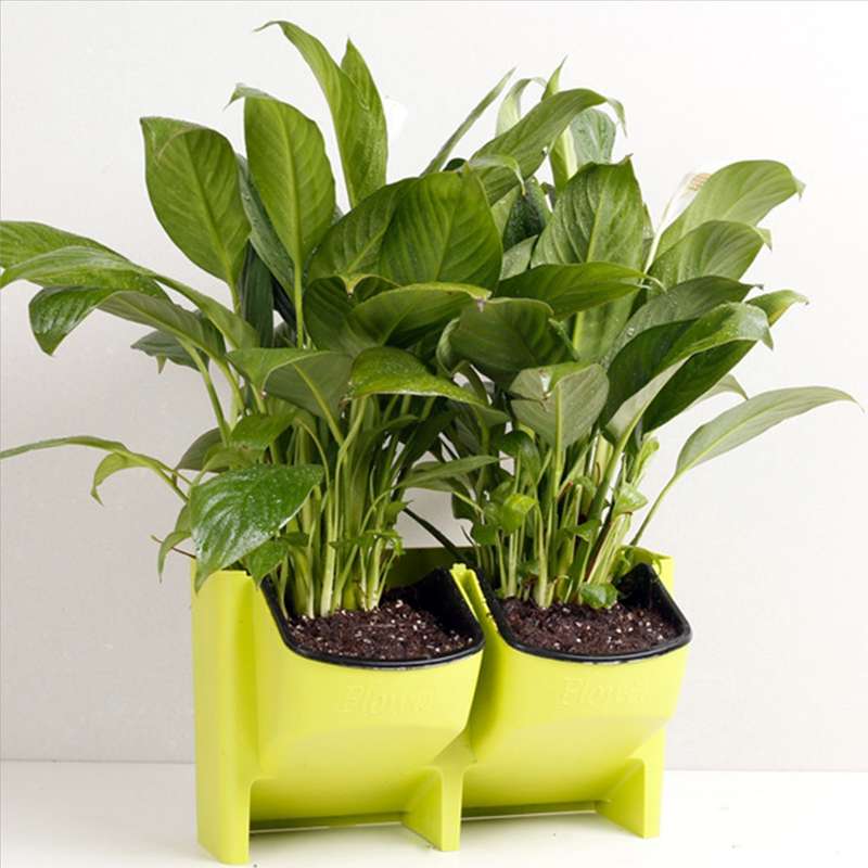 PP Planter Flower Pot Wall Hanging Garden Hanging Stackable Garden Supplies(White)