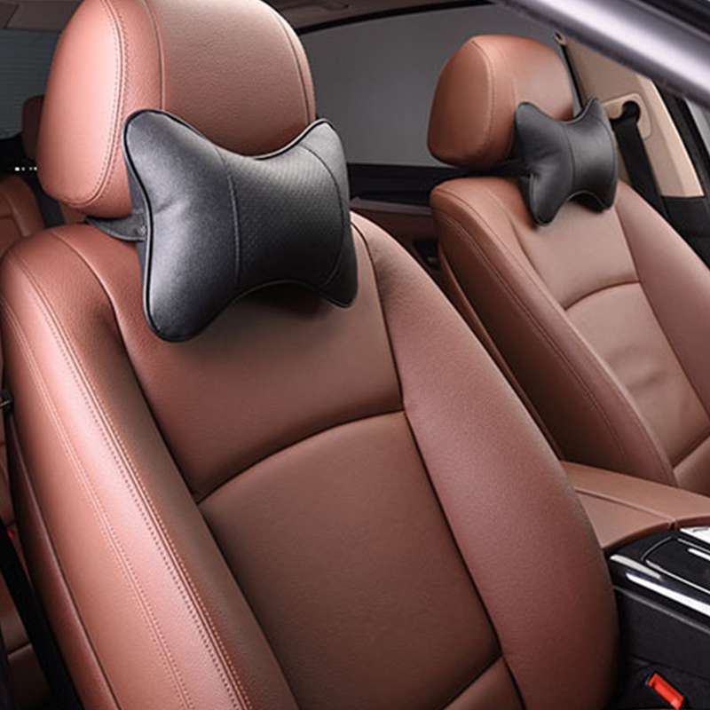 2 PCS MLC-06 Car Neck Pillow Soft Version Lovely Breathe Car Auto Head Neck Rest Cushion Headrest Pi