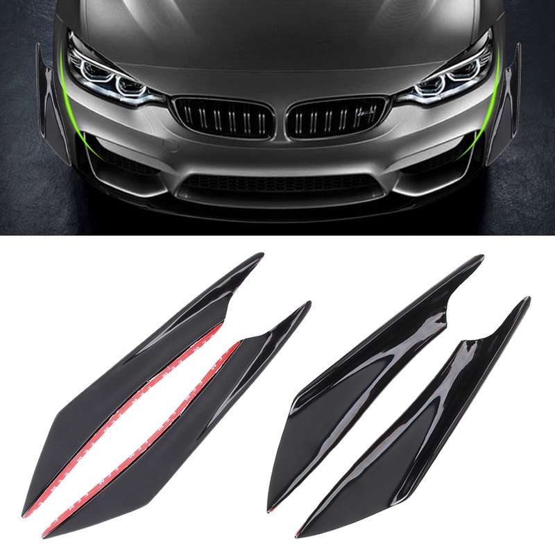 4 PCS Car-Styling Flank Decorative Sticker(Black Carbon Fiber)