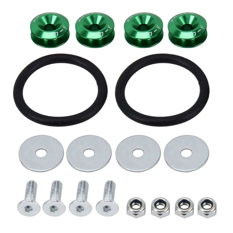 4 PCS Car Modified Screw Gaskets Bodywork Stainless Steel Gasket Bolts, Diameter: 24mm(Black)