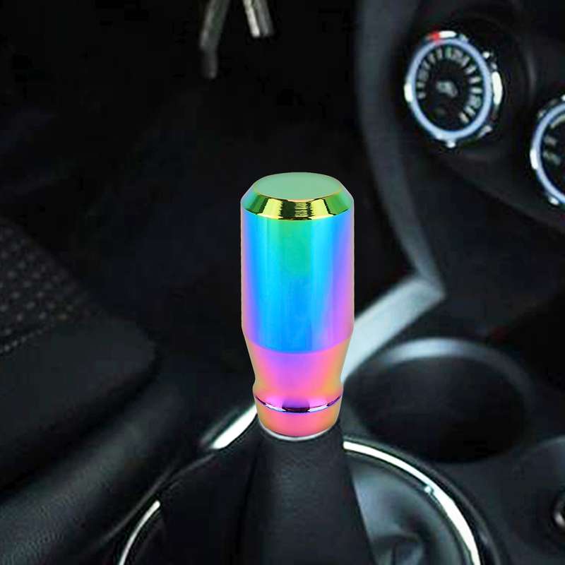 Universal Car Modified Gear Shift Knob Solid Color Smooth Auto Transmission Shift Lever Knob with Th