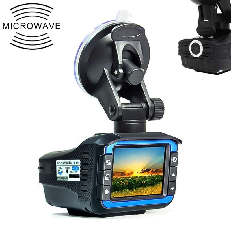 HD 720P 2.4 inch Video Camera Recorder DVR + Radar Detector, SQ Program, Support G-sensor / Night Vi